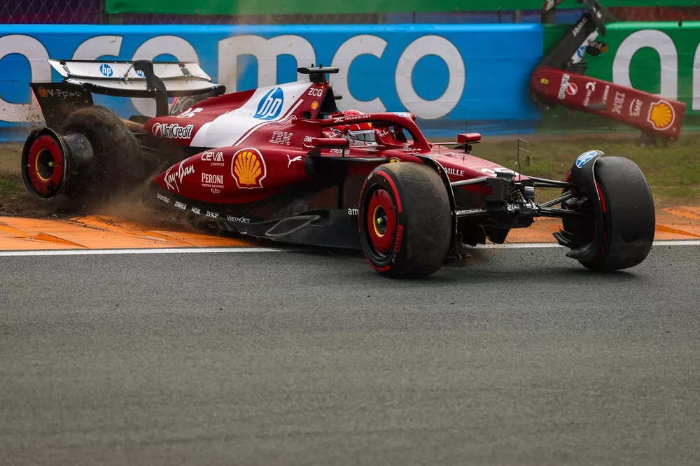 Charles Leclerc, Ferrari crash