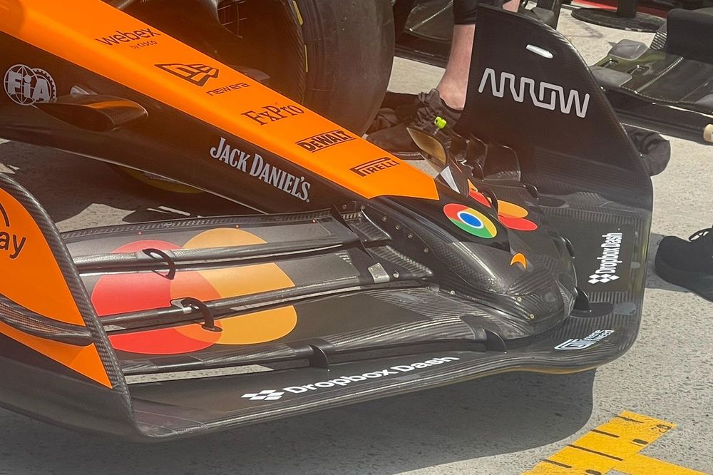 Nuevo alerón en el McLaren MCL38