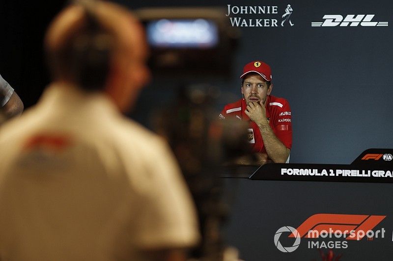 Sebastian Vettel, Ferrari en conferencia de prensa 