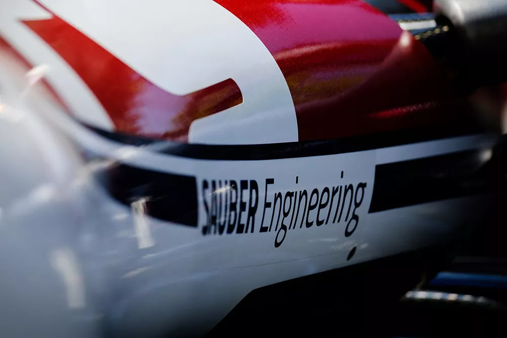Sauber Engineering logo on the Alfa Romeo Racing C38