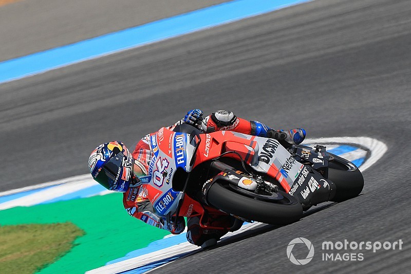 FP2 MotoGP Thailand: Dovizioso memimpin, Lorenzo kecelakaan