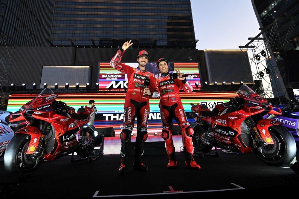 Marc Marquez, Ducati Team, Francesco Bagnaia, Ducati Team