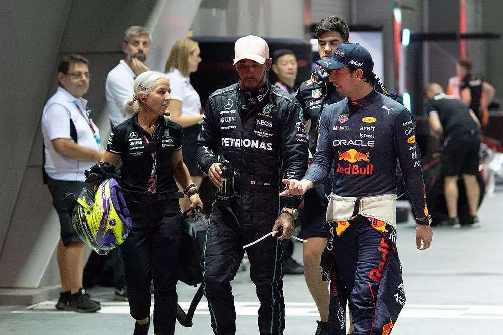 Angela Cullen, Fisioterapeuta, Mercedes AMG, Lewis Hamilton, Mercedes AMG, Sergio P&eacute;rez, Red Bull Racing