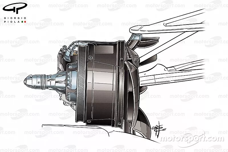 Mercedes F1 W08: Vorderradbremse, GP Kanada