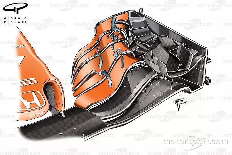 McLaren MCL32: Frontfl&uuml;gel, GP Monaco