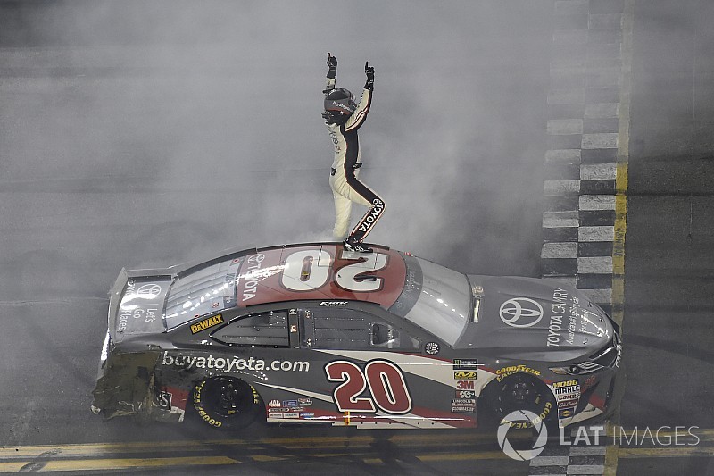 Erik Jones emerges from wild Daytona race to earn first Cup win