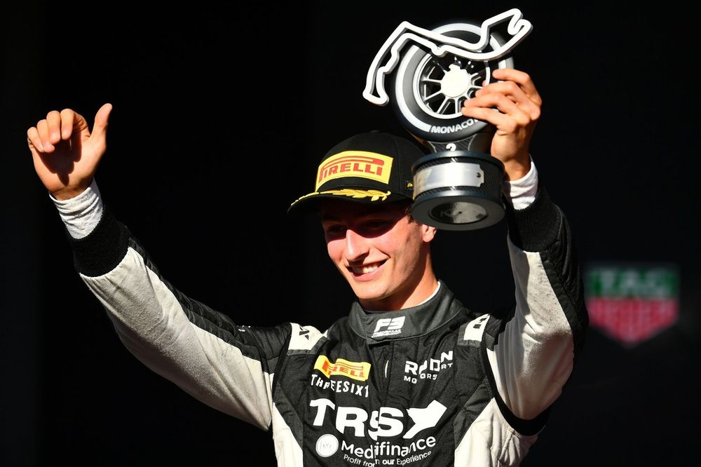 Podium: second place Roman Bilinski, Rodin Motorsport 