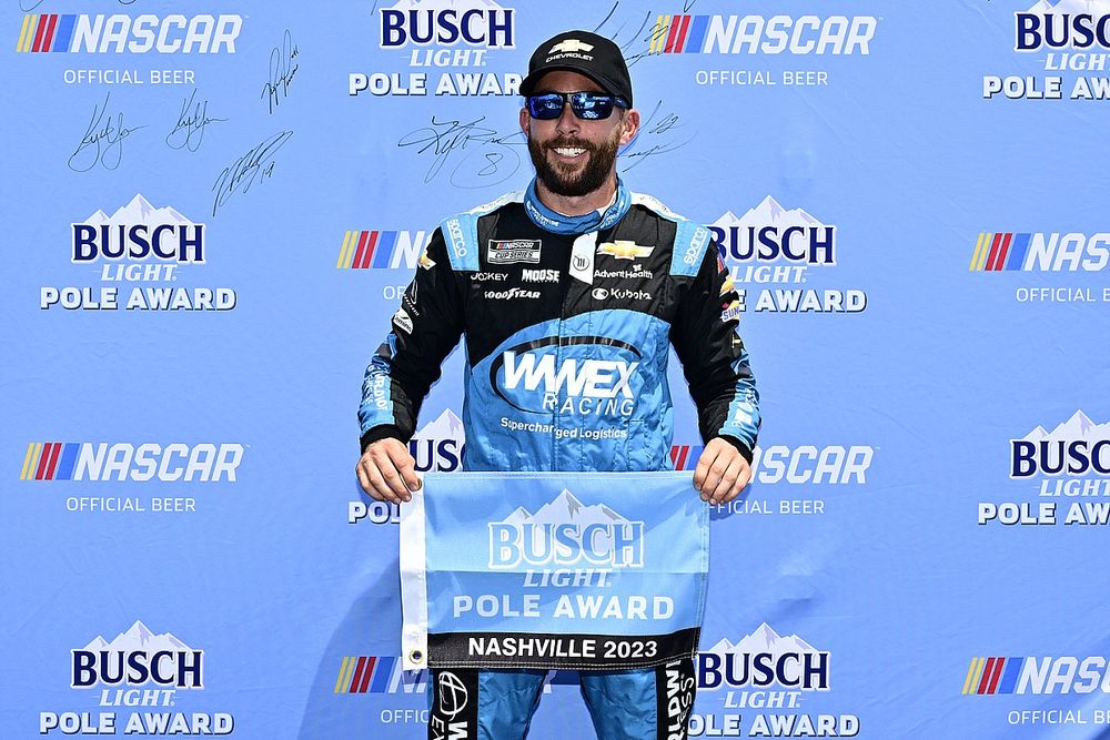 Ganador de la pole Ross Chastain, Trackhouse Racing, Chevrolet Camaro