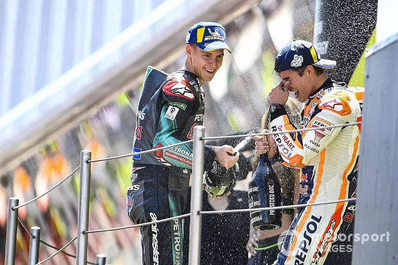 Fabio Quartararo, Petronas Yamaha SRT, Marc Marquez, Repsol Honda Team