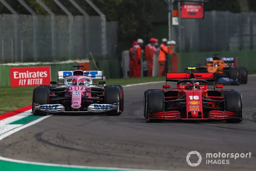 Charles Leclerc, Ferrari SF1000, Sergio P&eacute;rez, Racing Point RP20