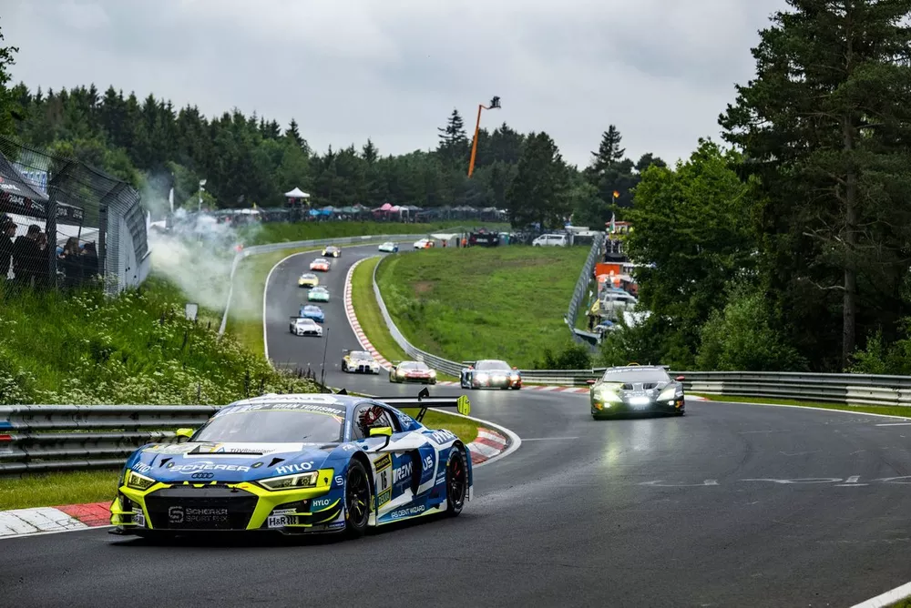 #16 Scherer Sport PHX Audi R8 LMS GT3 evo II: Frank Stippler, Christopher Mies, Ricardo Feller, Dennis Marschall