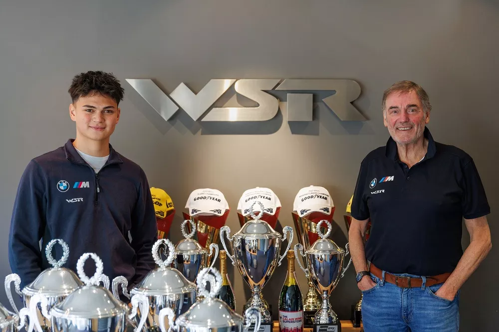 Daryl DeLeon, West Surrey Racing. Dick Bennetts, Team principal West Surrey Racing