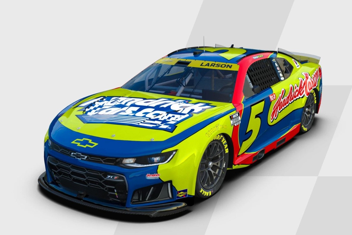 Kyle Larson to honor Kyle Busch with throwback paint scheme at Las Vegas