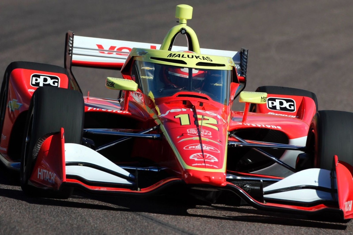 David Malukas lideró el primer test de IndyCar en Phoenix; Palou, top 5