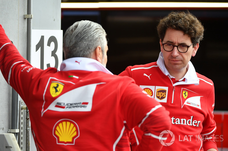 Maurizio Arrivabene, Ferrari Team Principal and Mattia Binotto, Ferrari Chief Technical Officer