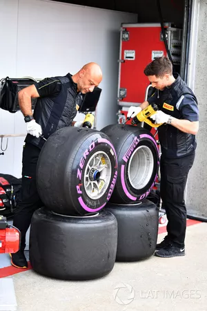 Pirelli engineers and Pirelli tyres