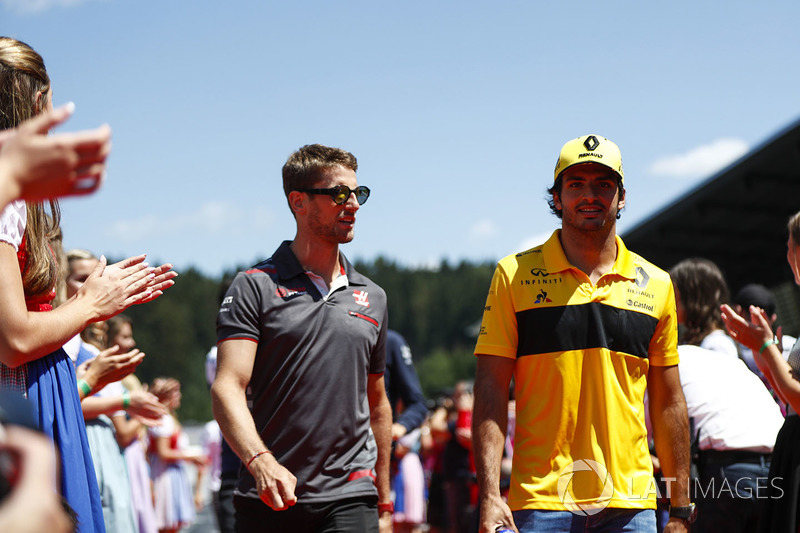 Grosjean en Sainz na hun clash in ronde 40