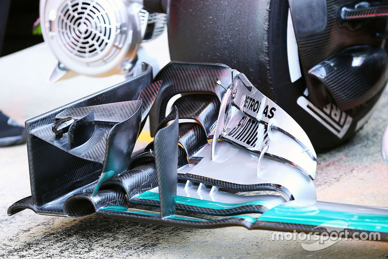 Nico Rosberg, Mercedes AMG F1, Frontflügel-Detail