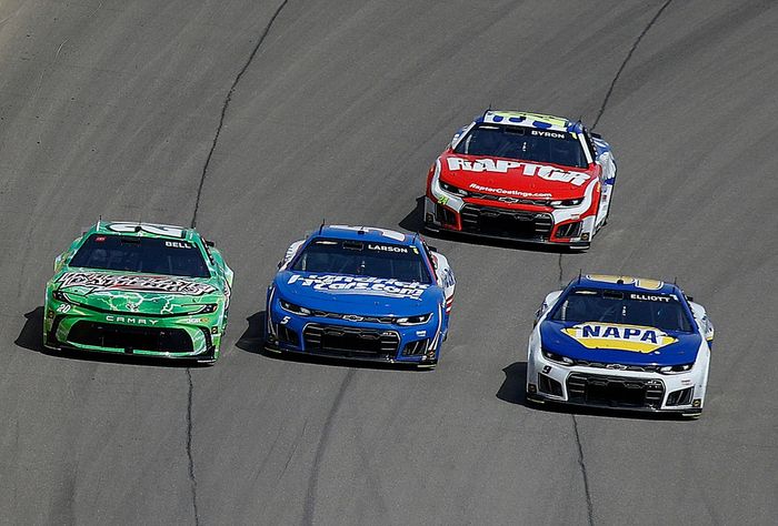 Christopher Bell, Joe Gibbs Racing, Kyle Larson, Hendrick Motorsports, Chase Elliott, Hendrick Motorsports, William Byron, Hendrick Motorsports