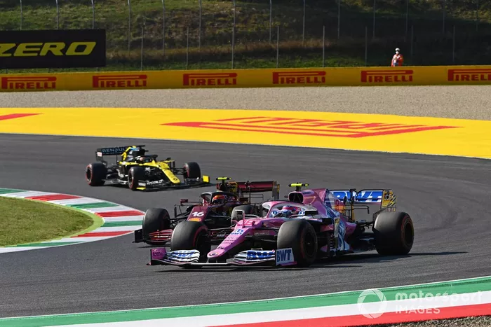 Lance Stroll, Racing Point RP20, Charles Leclerc, Ferrari SF1000, Daniel Ricciardo, Renault F1 Team R.S.20