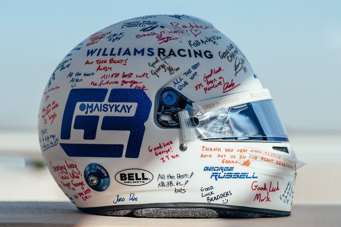 Casco de George Russell, Williams 