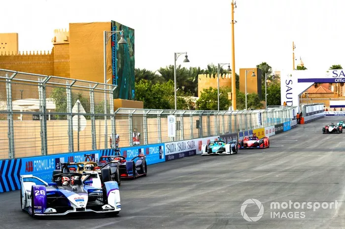 Maximilian Gunther, BMW I Andretti Motorsports, BMW iFE.20 Jean-Eric Vergne, DS Techeetah, DS E-Tense FE20, Robin Frijns, Virgin Racing, Audi e-tron FE06 