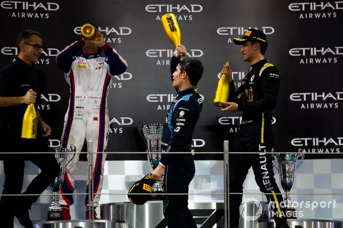 Sergio Sette Camara, Dams Nobuharu Matsushita, Carlin and Guanyu Zhou, UNI Virtuosi Racing 