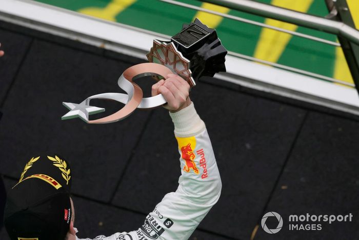 Podio: segundo lugar Max Verstappen, Red Bull Racing