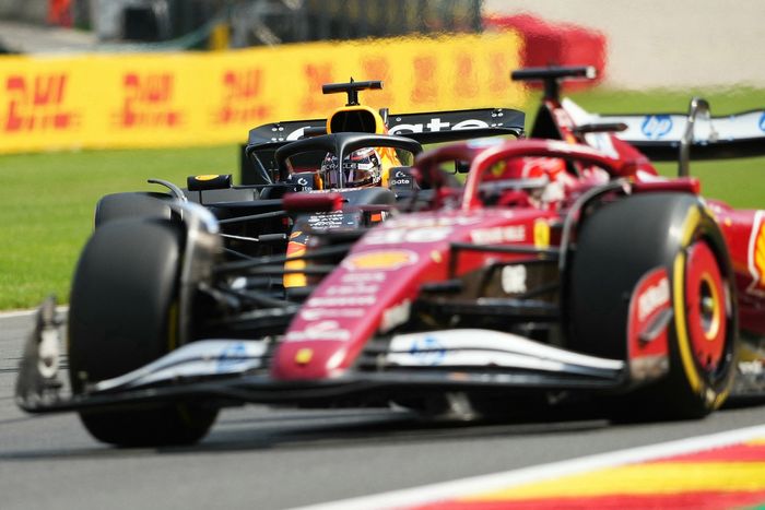 Charles Leclerc, Ferrari, Max Verstappen, Red Bull Racing