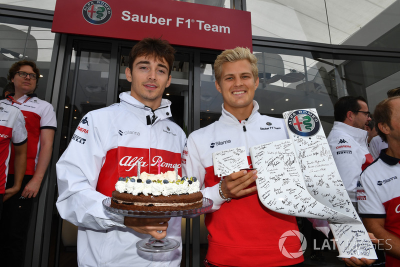 Sauber святкує день народження Маркуса Ерікссона, Sauber