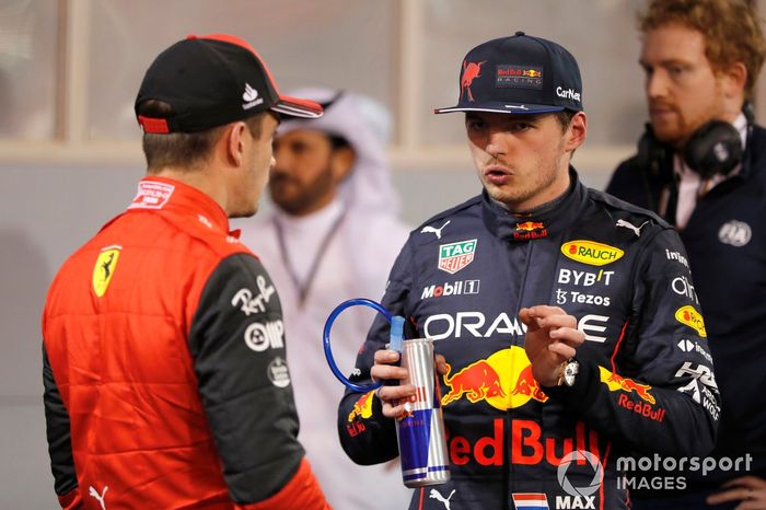 Ganador de la pole Charles Leclerc, Ferrari, Max Verstappen, Red Bull Racing