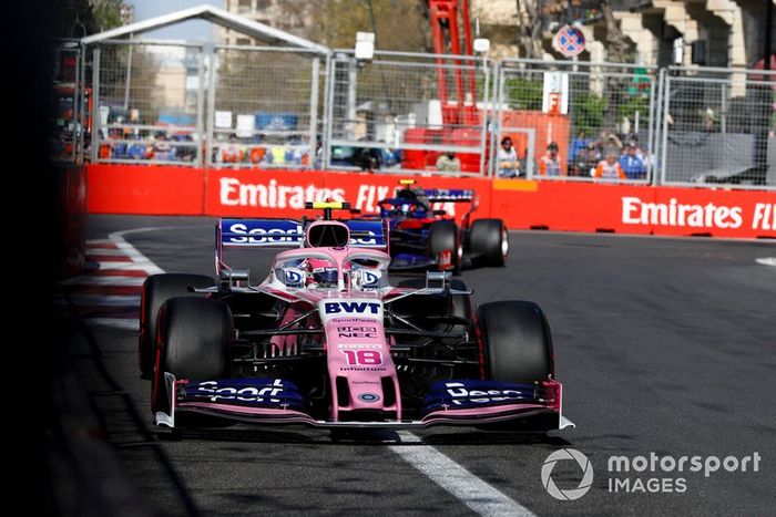Lance Stroll, Racing Point RP19, Alexander Albon, Toro Rosso STR14