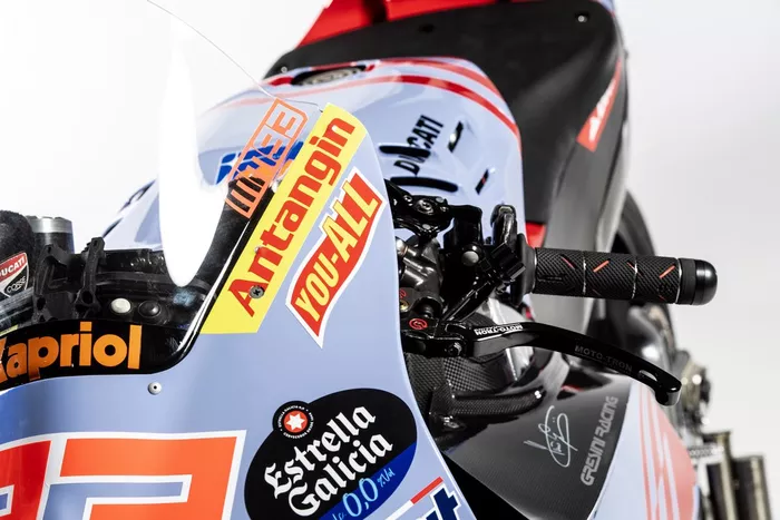 Marc Márquez, decoración de la moto Gresini Racing