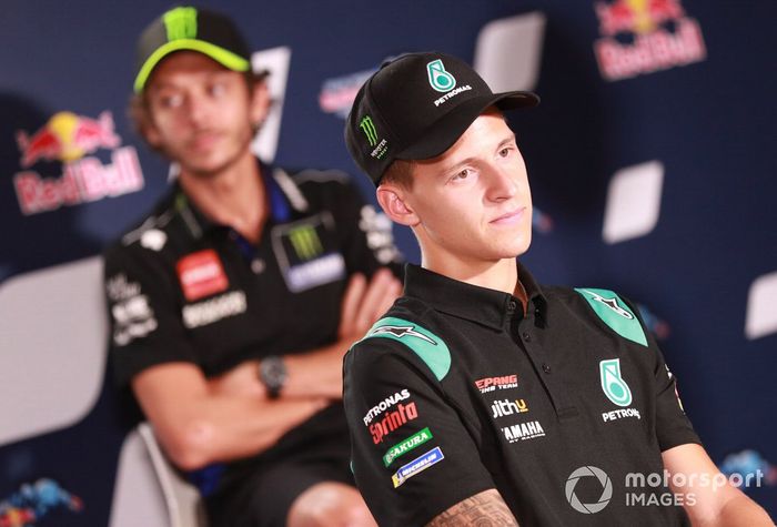 Fabio Quartararo, Petronas Yamaha SRT, en la conferencia de prensa