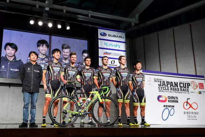 自転車チーム”Team UKYO SAGAMIHAR”を率いる(写真は2016年)