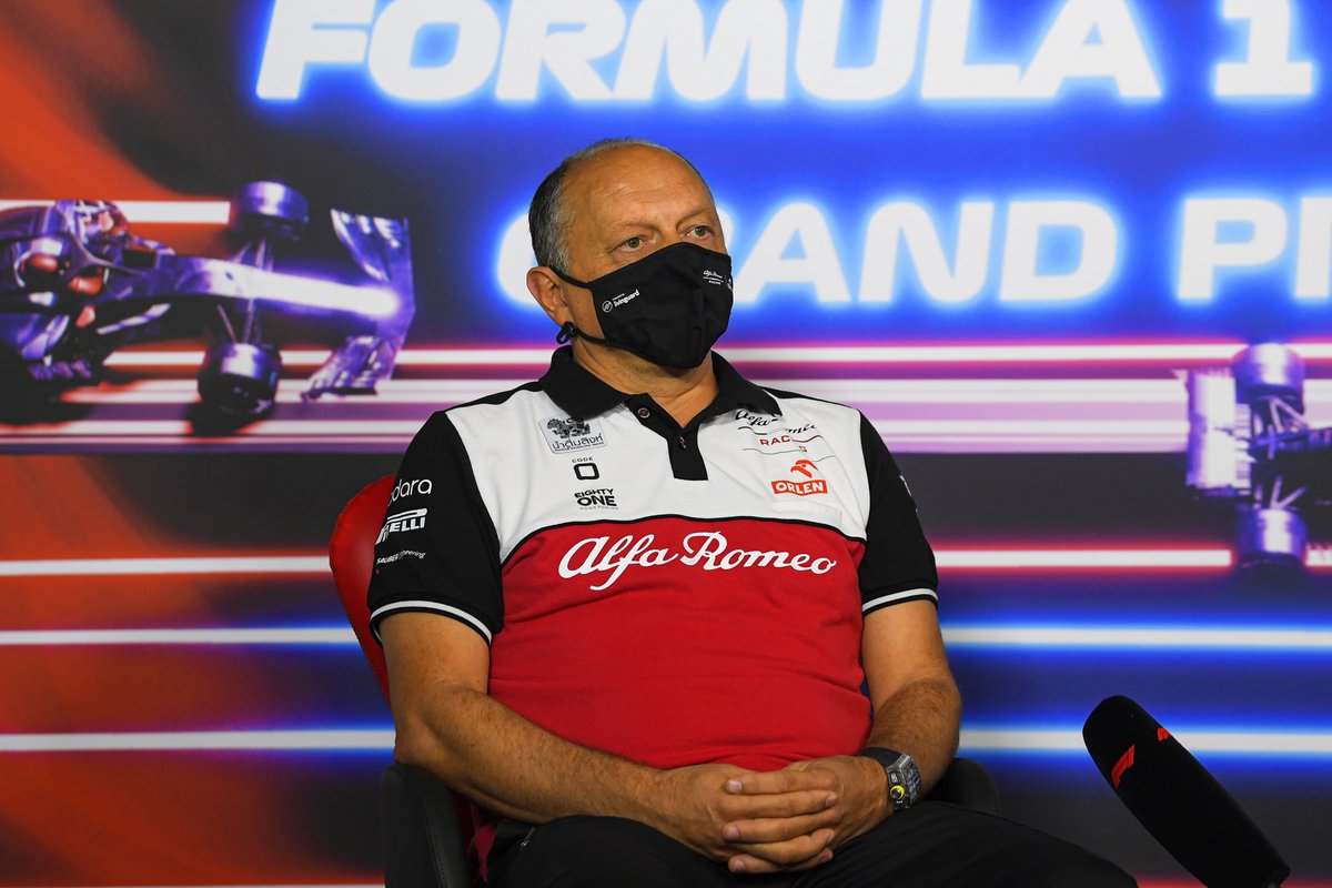 Frederic Vasseur, Team Principal, Alfa Romeo Racing, in the Team Principals Press Conference