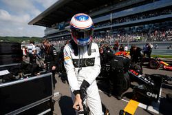 Jenson Button, McLaren en la parrilla