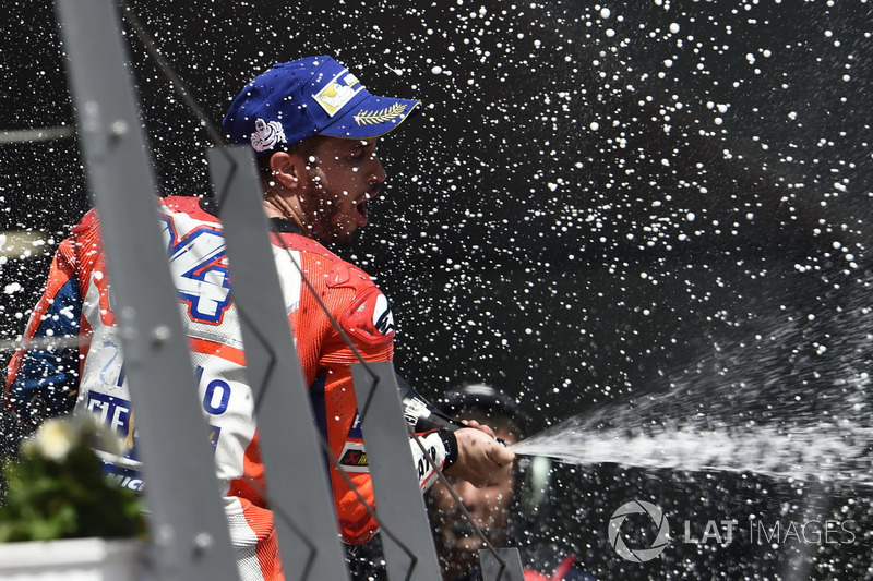 Podium: Andrea Dovizioso, Ducati Team