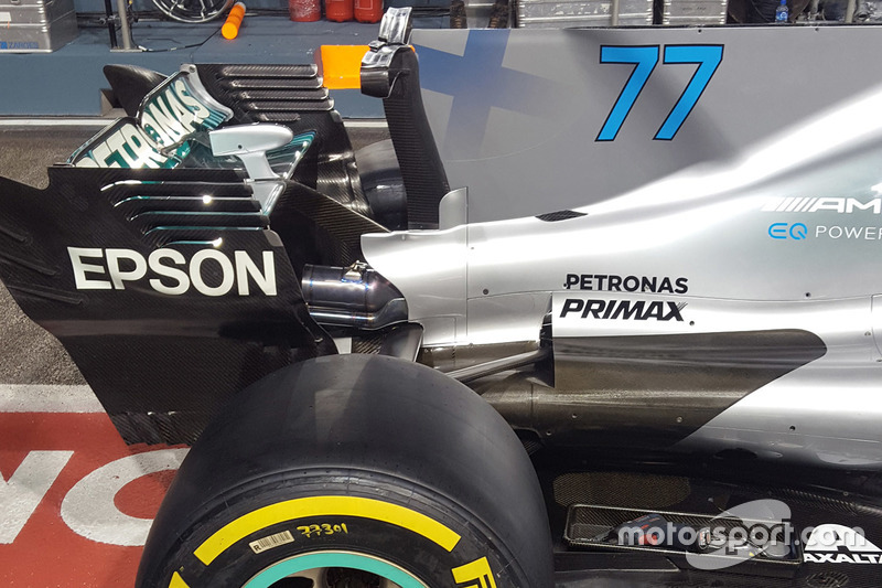 Mercedes AMG F1 W08, Heckflügel, Detail