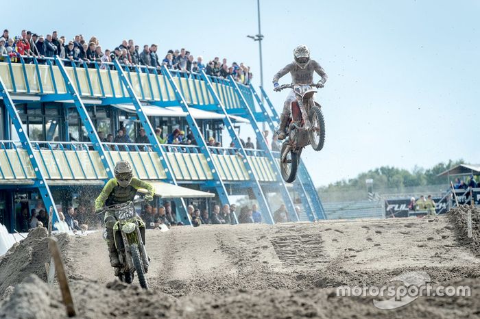 MX2: Calvin Vlaanderen, KTM y Kay Ebben, Yamaha