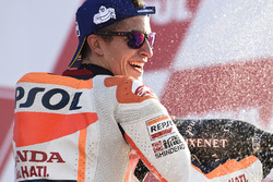 Podium: tweede plaats Marc Marquez, Repsol Honda Team
