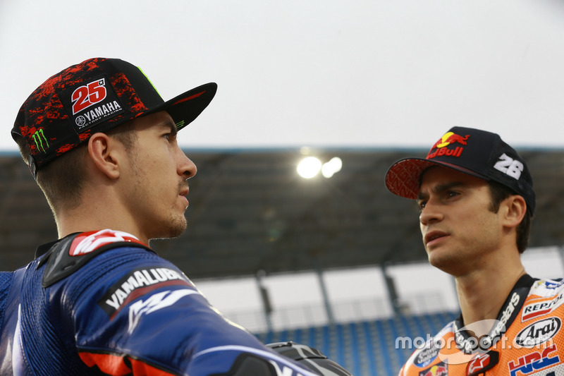 Maverick Viñales, Yamaha Factory Racing; Dani Pedrosa, Repsol Honda Team