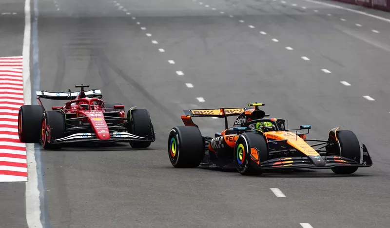 Charles Leclerc, Ferrari, Lando Norris, McLaren