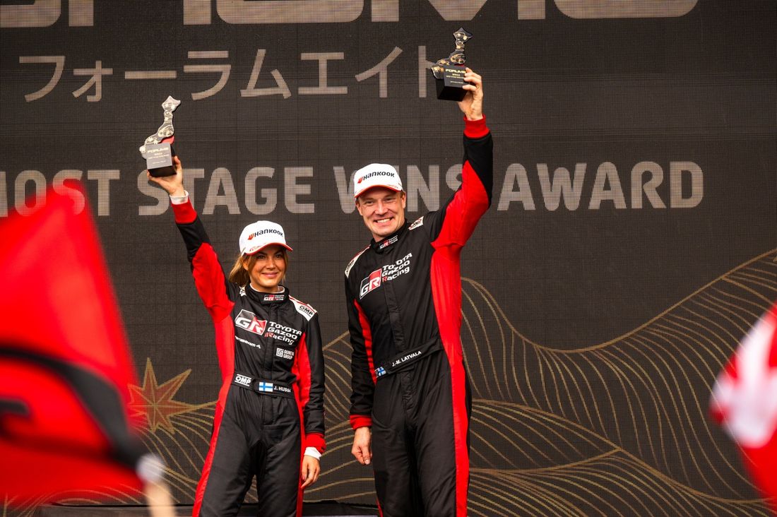 Podium: Jari-Matti Latvala, Janni Hussi, JML-WRT OY Toyota GR Yaris Rally