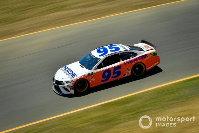 Matt DiBenedetto, Leavine Family Racing, Toyota Camry Procore Thanks DW Throwback