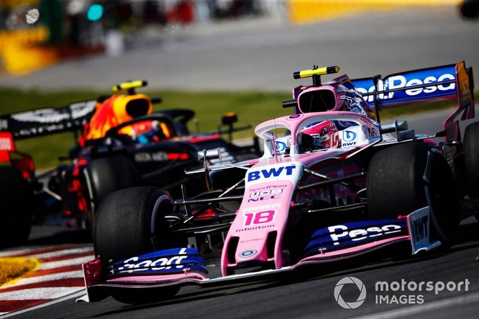 Lance Stroll, Racing Point RP19, Pierre Gasly, Red Bull Racing RB15