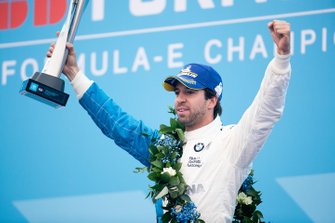 Antonio Felix da Costa, BMW I Andretti Motorsports fête sa victoire sur le podium