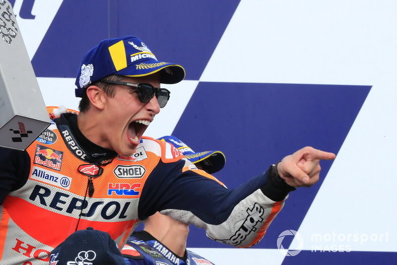 Podio: il vincitore della gara Marc Marquez, Repsol Honda Team