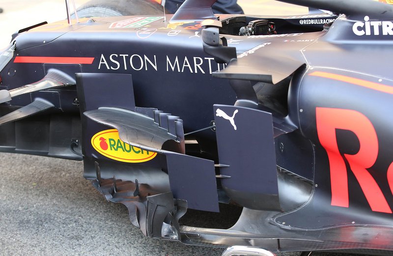 Деталі понтонів Red Bull Racing RB15