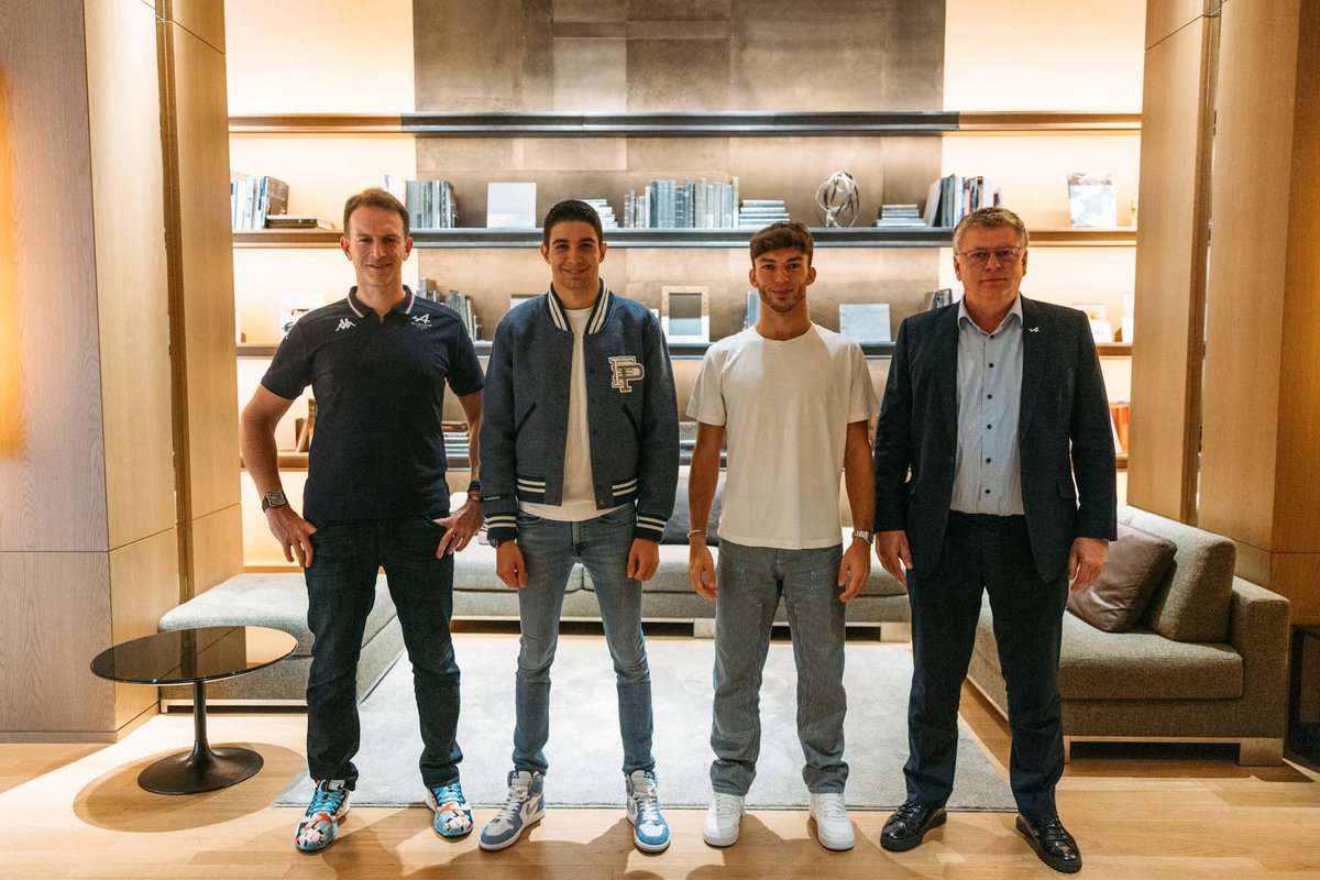 Pierre Gasly, Esteban Ocon, Otmar Szafnauer, Equipo BWT Alpine F1